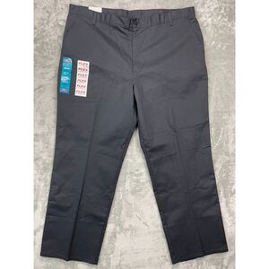 NWT Dickies Men's Work Pants Relaxed Fit 44x32‎ Straight Leg Flat Front Black
